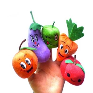 Free-Shipping-Cartoon-Fruits-Vegetable-Finger-Puppet-Finger-toy-finger-doll-baby-dolls-Baby-Toys-50pcs